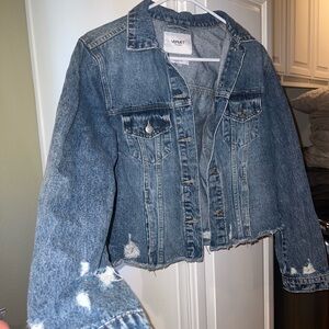 Vervet Distressed Blue Jean Jacket